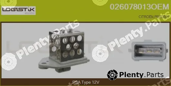 LGK 026078013OEM — Series resistor, electric motor (radiator fan)
