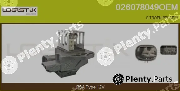 LGK 026078049OEM — Series resistor, electric motor (radiator fan)