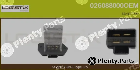 LGK 026088000OEM — Resistor, interior blower