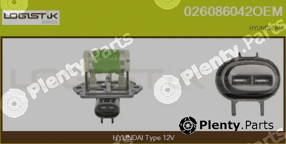 LGK 026086042OEM — Series resistor, electric motor (radiator fan)