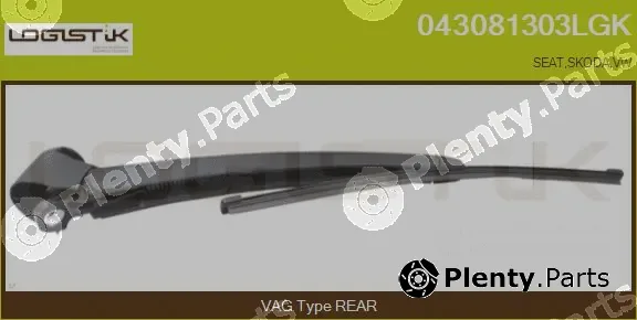 LGK 043081303LGK — Wiper Arm, window cleaning