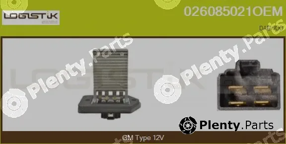 LGK 026085021OEM — Resistor, interior blower