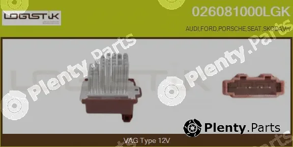 LGK 026081000LGK — Resistor, interior blower
