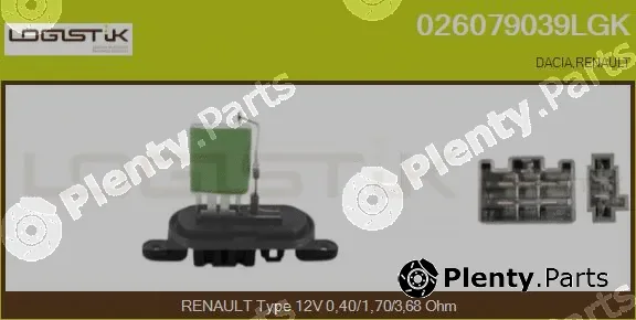 LGK 026079039LGK — Resistor, interior blower