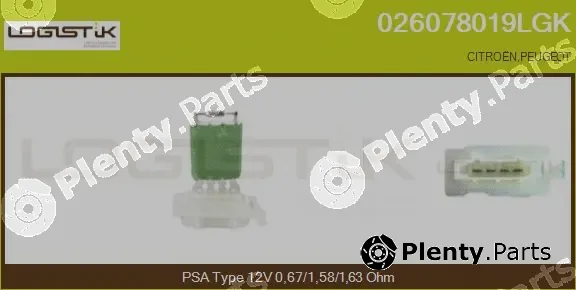 LGK 026078019LGK — Resistor, interior blower