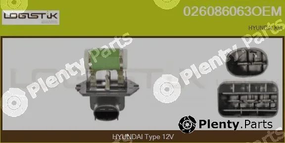 LGK 026086063OEM — Series resistor, electric motor (radiator fan)