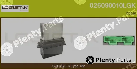 LGK 026090010LGK — Resistor, interior blower