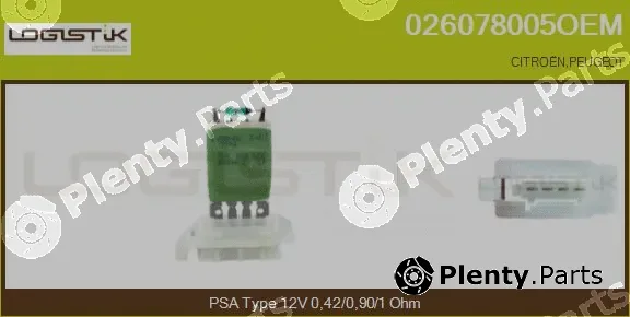 LGK 026078005OEM — Resistor, interior blower