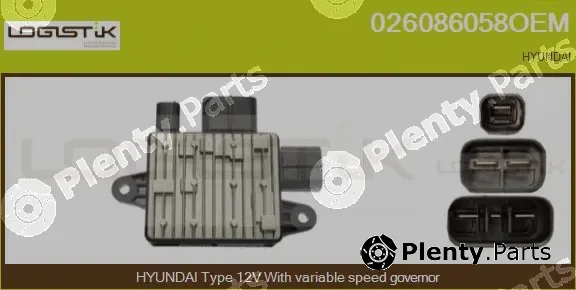 LGK 026086058OEM — Series resistor, electric motor (radiator fan)