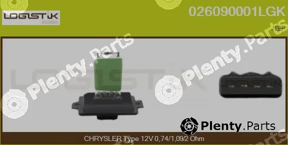 LGK 026090001LGK — Resistor, interior blower