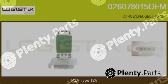 LGK 026078015OEM — Resistor, interior blower