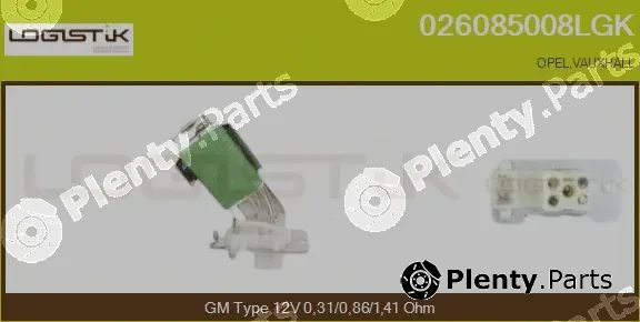 LGK 026085008LGK — Resistor, interior blower