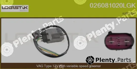LGK 026081020LGK — Series resistor, electric motor (radiator fan)