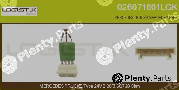LGK 026071601LGK — Resistor, interior blower