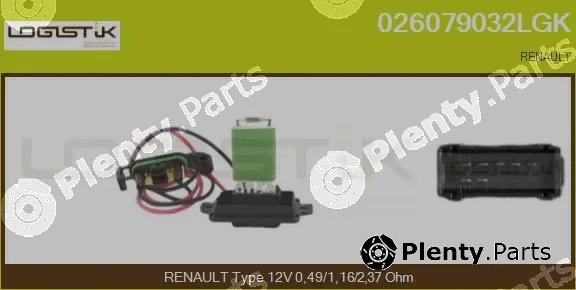 LGK 026079032LGK — Resistor, interior blower