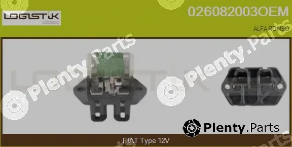 LGK 026082003OEM — Series resistor, electric motor (radiator fan)
