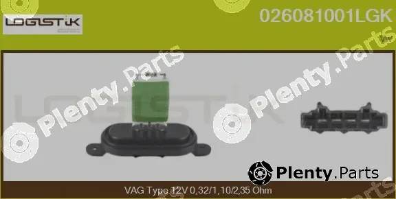 LGK 026081001LGK — Resistor, interior blower