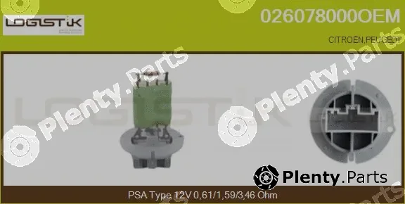 LGK 026078000OEM — Resistor, interior blower
