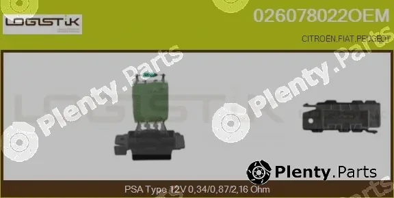 LGK 026078022OEM — Resistor, interior blower