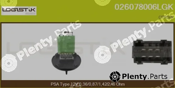 LGK 026078006LGK — Resistor, interior blower