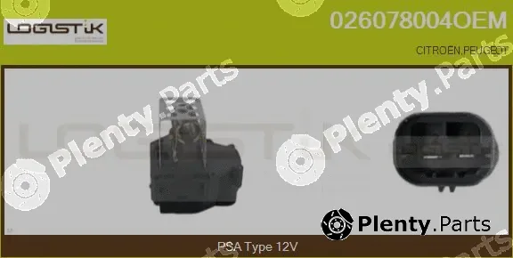 LGK 026078004OEM — Series resistor, electric motor (radiator fan)