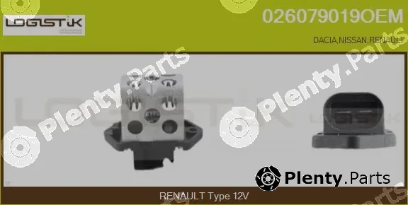 LGK 026079019OEM — Series resistor, electric motor (radiator fan)