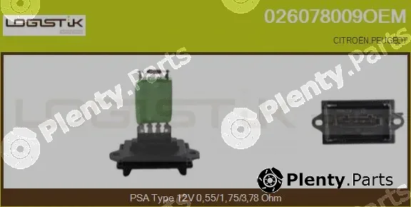 LGK 026078009OEM — Resistor, interior blower