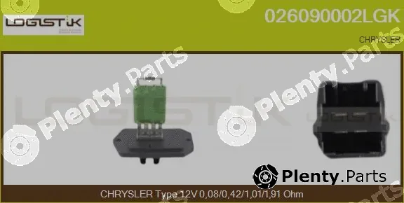 LGK 026090002LGK — Resistor, interior blower
