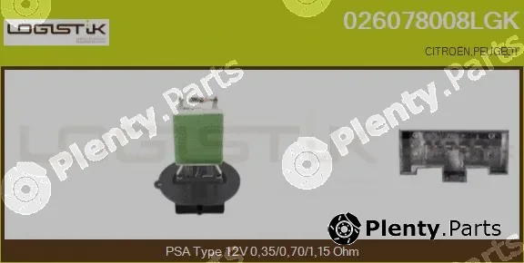 LGK 026078008LGK — Resistor, interior blower