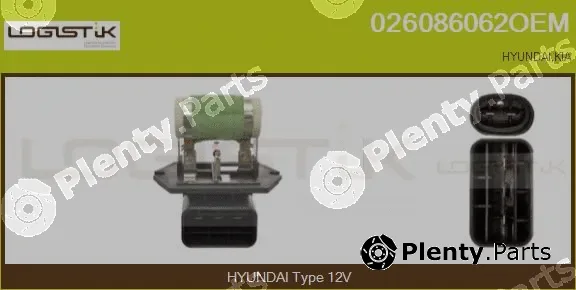 LGK 026086062OEM — Series resistor, electric motor (radiator fan)