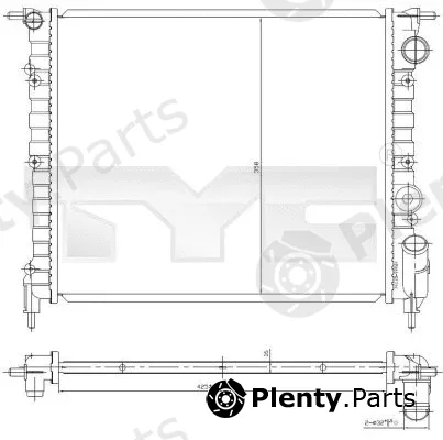 TYC 728-0031 — Radiator, engine cooling