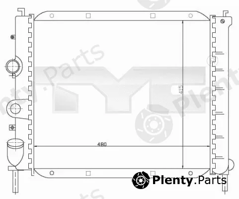 TYC 728-0008-R — Radiator, engine cooling