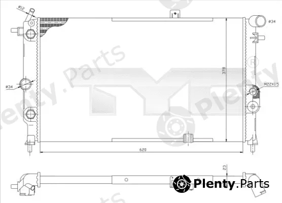 TYC 725-0001-R — Radiator, engine cooling