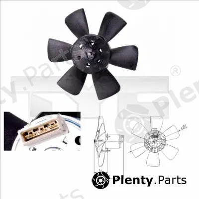 TYC 837-0008 — Fan, engine cooling