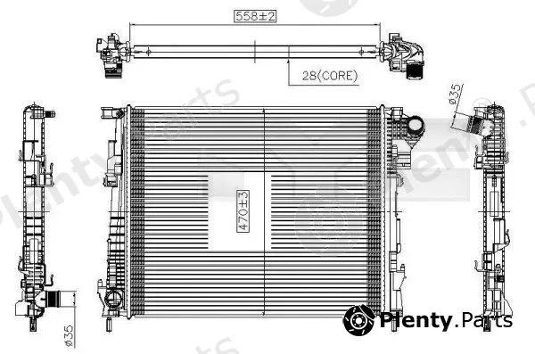 TYC 725-0032 — Radiator, engine cooling