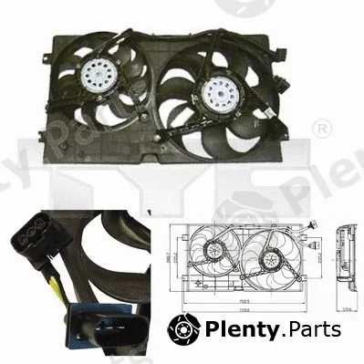 TYC 837-0023 — Fan, engine cooling