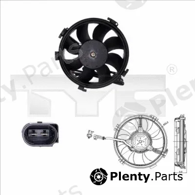 TYC 837-0015 — Fan, engine cooling