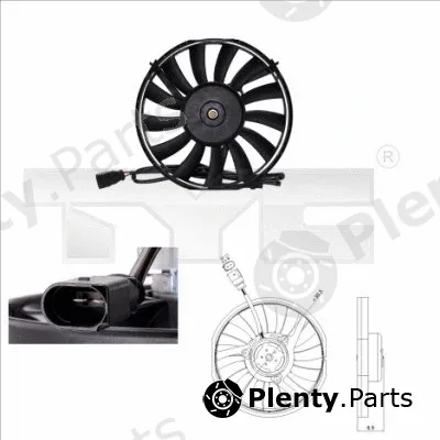 TYC 802-0008 — Fan, engine cooling
