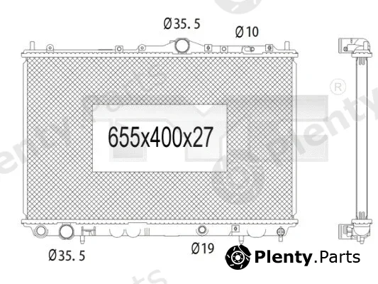 TYC 723-1004 — Radiator, engine cooling