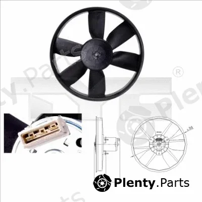 TYC 837-0009 — Fan, engine cooling