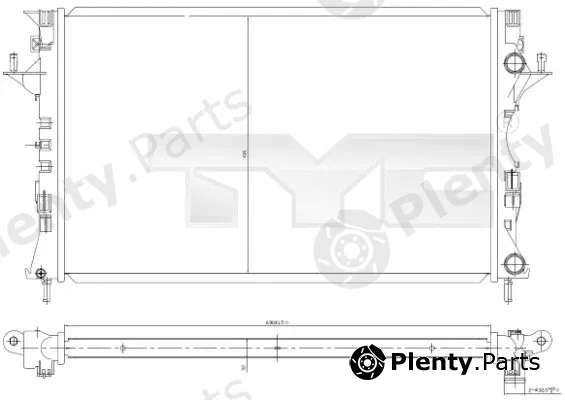 TYC 728-0049 — Radiator, engine cooling