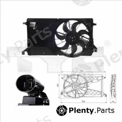 TYC 820-0001 — Fan, engine cooling