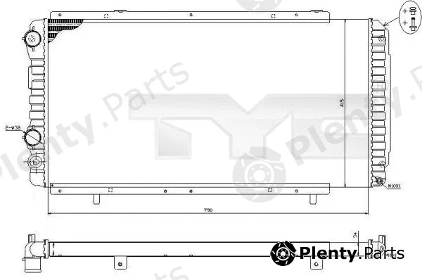TYC 709-0014-R — Radiator, engine cooling