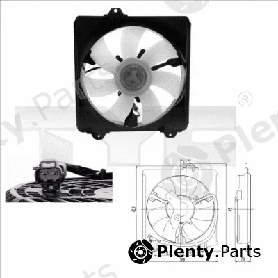 TYC 836-0009 — Fan, engine cooling