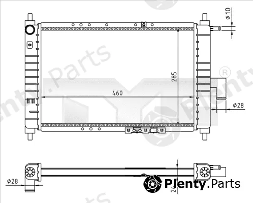 TYC 706-0023-R — Radiator, engine cooling
