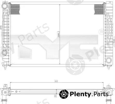TYC 702-0010 — Radiator, engine cooling