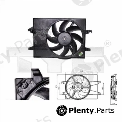 TYC 810-0025 — Fan, engine cooling