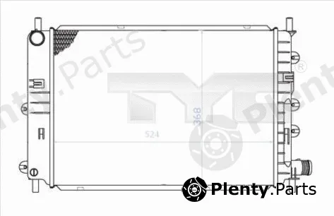 TYC 710-0034 — Radiator, engine cooling