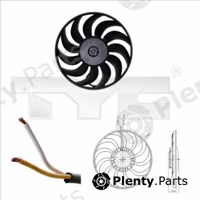 TYC 802-0051 — Fan, engine cooling