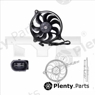 TYC 837-0017 — Fan, engine cooling